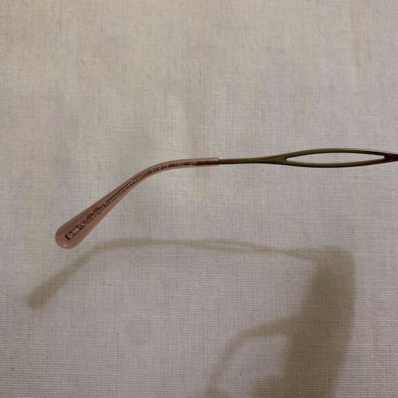 COACH C Hardware Peach Crystal & Gold Sunglasses—Brown Rose Gradient Lenses-NWT - Picture 9 of 10